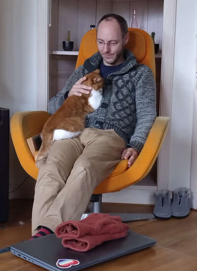 Me with my cat