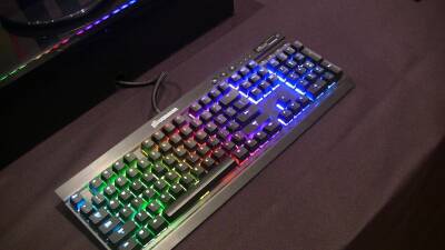 RGB backlight on a Corsair Vengeance K70 keyboard
