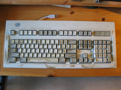 My old, well used, IBM Model M keyboard