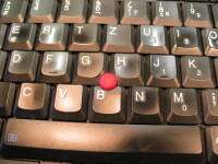 TrackPoint joystick mouse on Thinkpad laptop