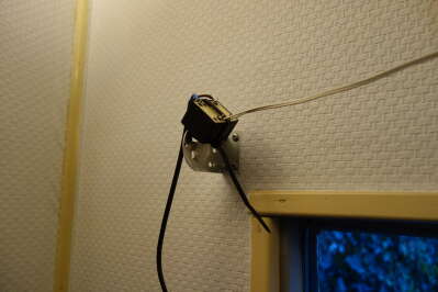 Transformer powering the clock (temporary solution)