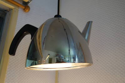 Lampshade made from teapot