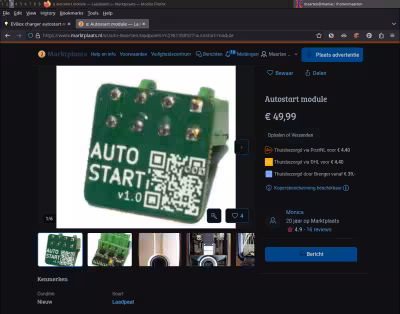Selling autostart modules on Marktplaats