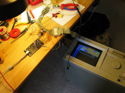 Measuring on the arvdragon board with a logic analyser