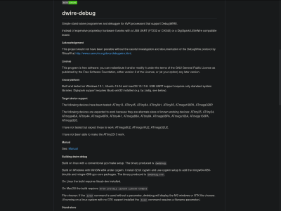 Screenshot of dcbrown's programmer page