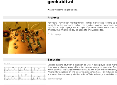 The new geekabit.nl website screenshot