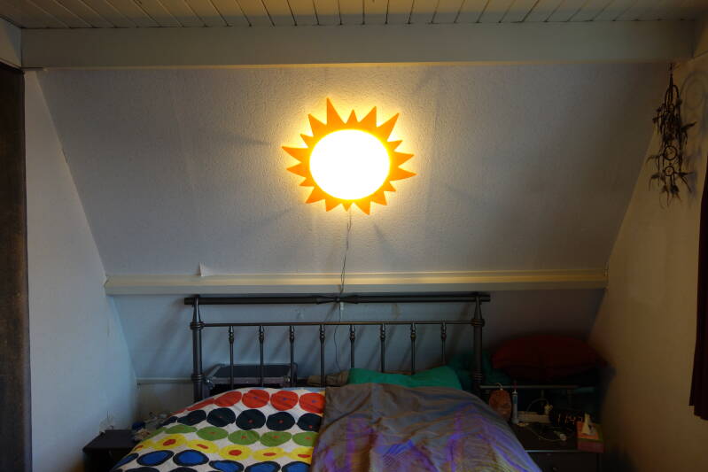 Wake-up-bright led lamp